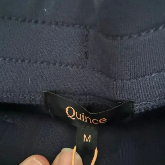 Quince Women’s Medium Navy Wide Leg Pants New Tencel - Picture 2 of 5